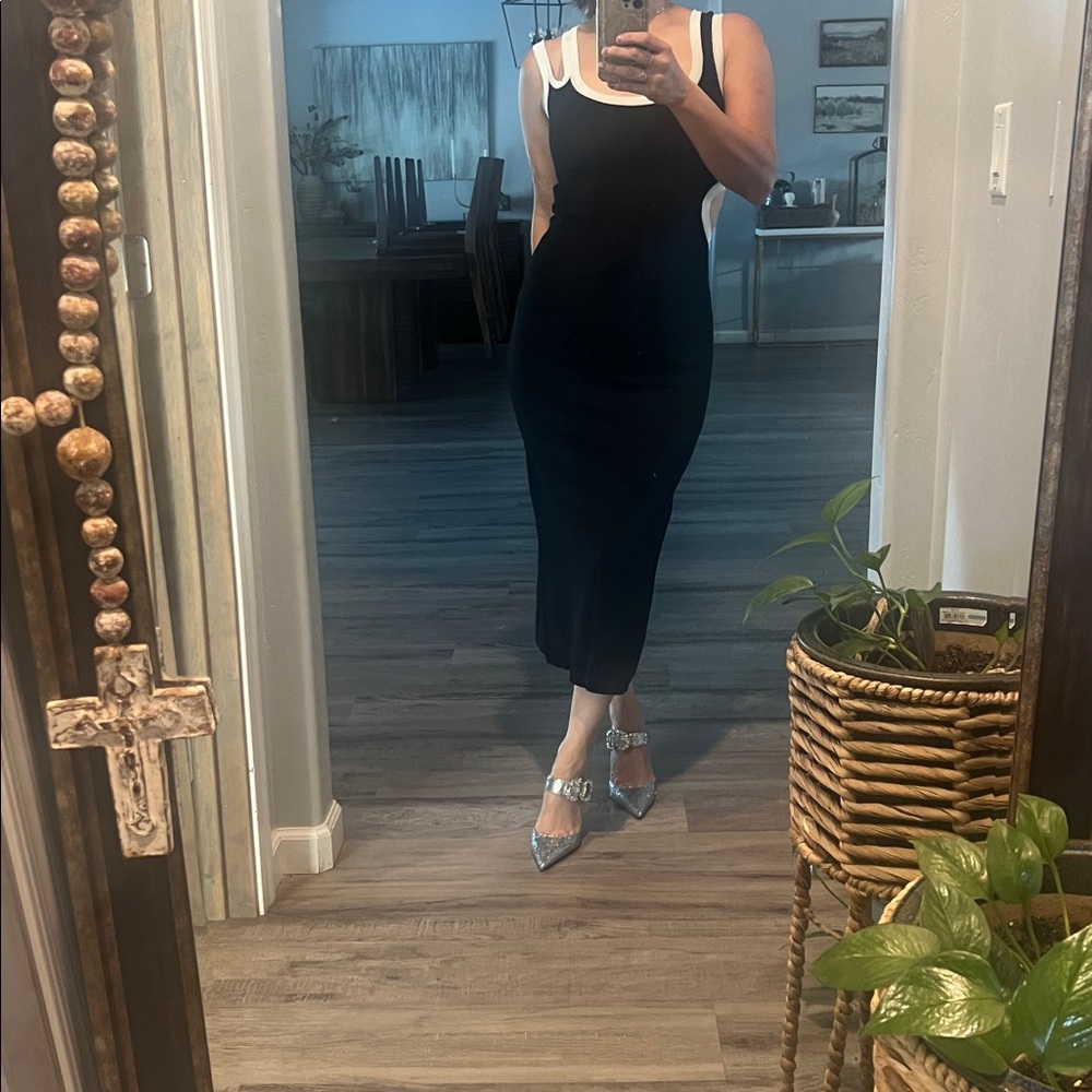 SIR the label Black and White Maxi Dress